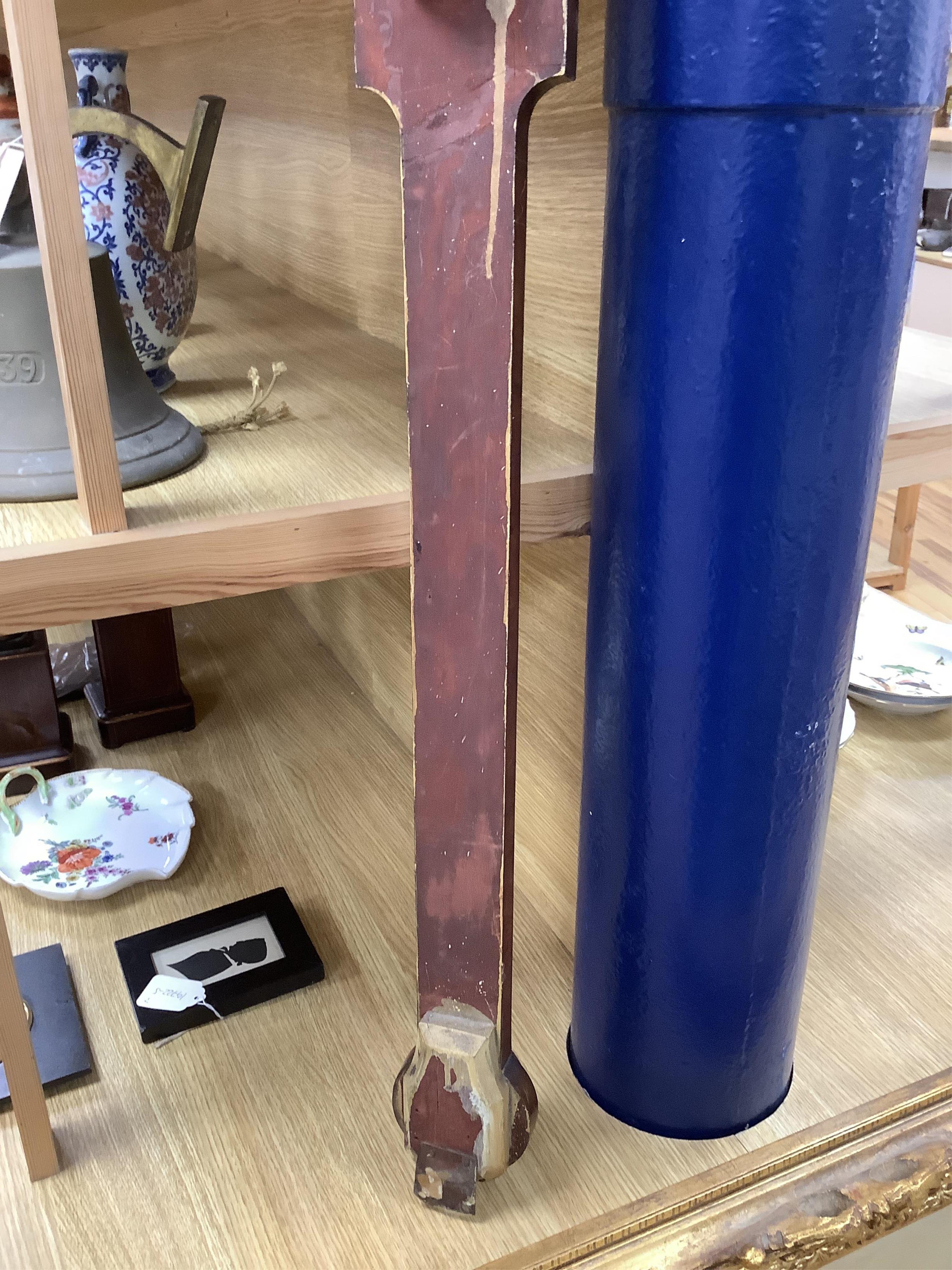 Three 19th century inlaid stick barometers to include one inscribed J. Cetti, London - some damage